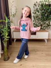 Dívčí komplet Stitch Pink