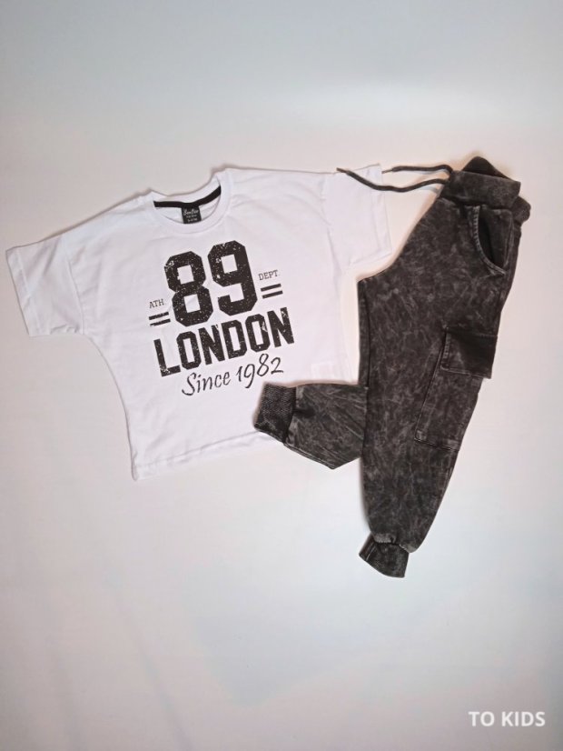 Chlapecký set London 89 White - Velikost: 104/110 - 4-5 let