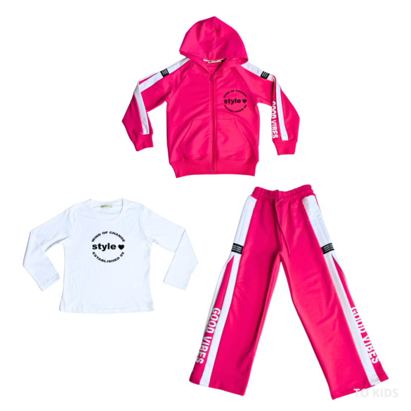Dívčí třídílný komplet Good Vibes Red