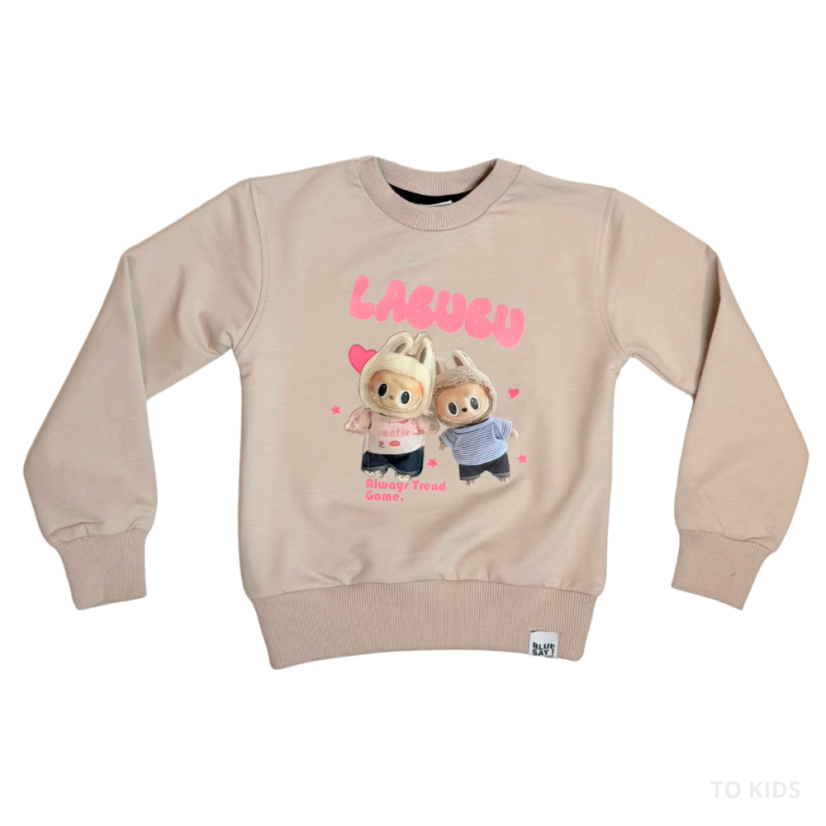 Dívčí mikina Labubu Beige