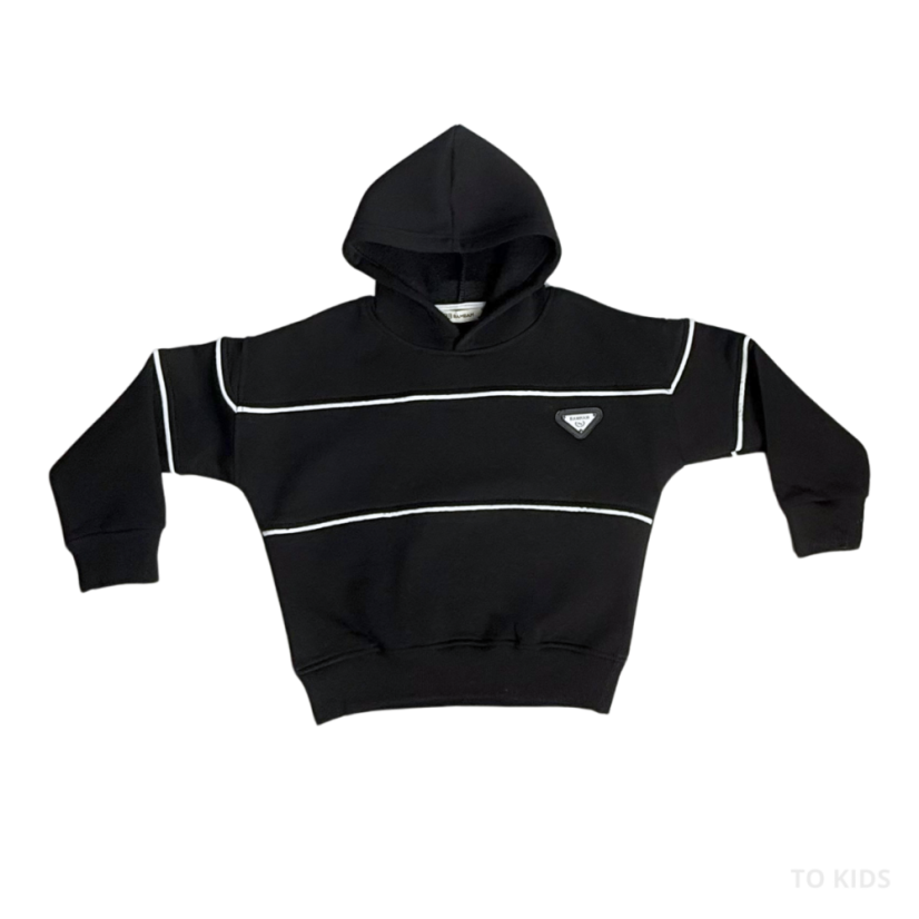 Chlapecká tepláková souprava Bambam Black - Velikost: 104/110 - 4-5 let