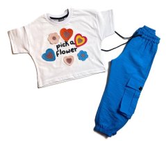 Dívčí komplet Pick a flower Blue