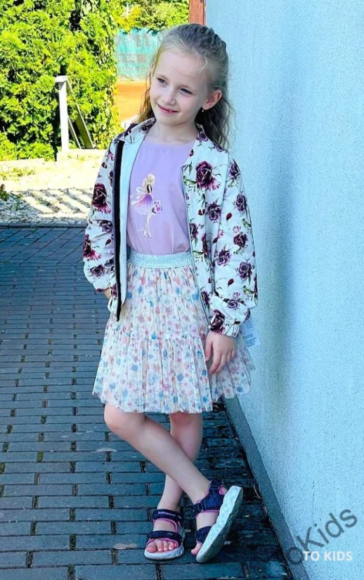 Dívčí mikina Pink Rose - Velikost: 98/104 - 3-4 roky