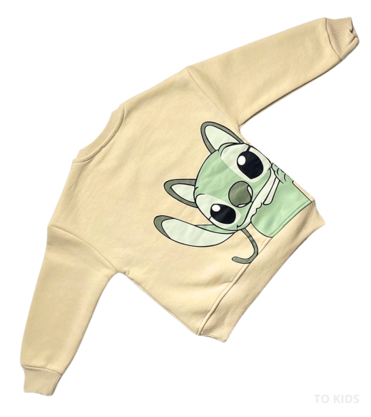Dívčí souprava Stitch Green - Velikost: 122/128 - 7-8 let