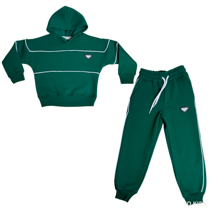 Chlapecká tepláková souprava Bambam Green - Velikost: 122/128 - 7-8 let