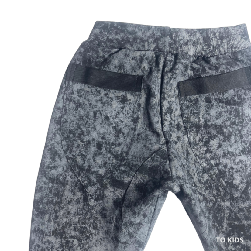 Chlapecké kalhoty Black-Gray - Velikost: 116/ 6 let