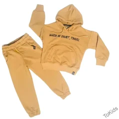 Dívčí tepláková souprava Travel Beige