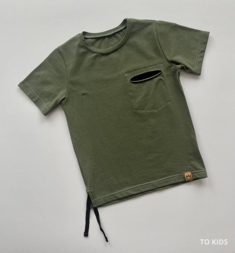 Chlapecké triko Khaki - Velikost: 104/ 4 roky