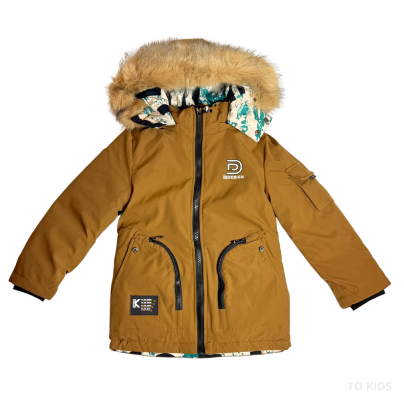 Chlapecká zimní bunda Braun - Velikost: 152/ 12 let