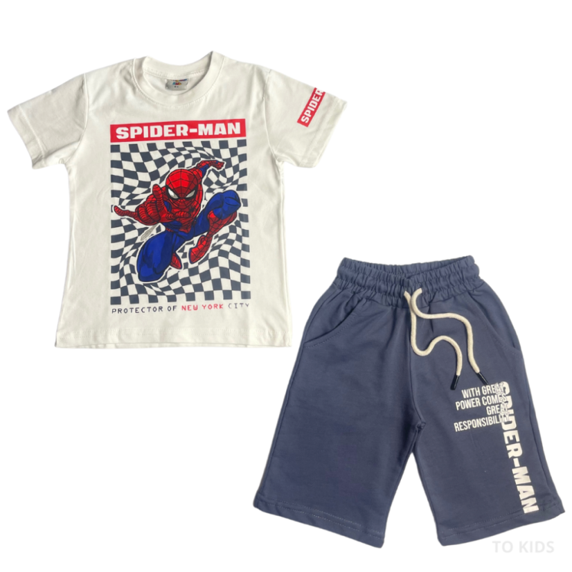 Chlapecký letní komplet Spiderman - Velikost: 98/104 - 3-4 roky