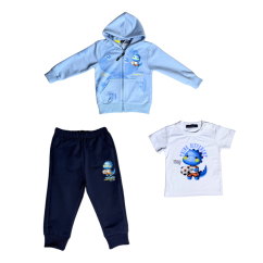 Třídílný chlapecký komplet Dino