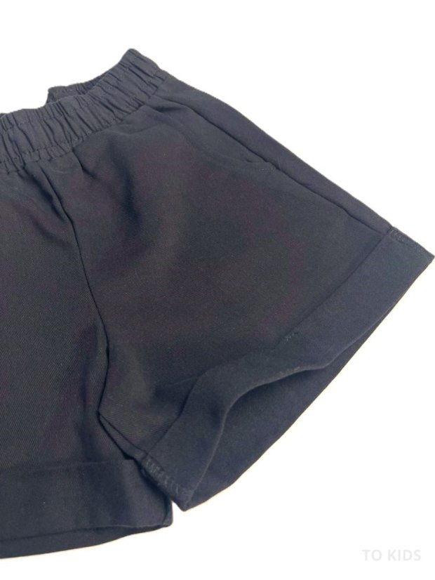 Dívčí šortky dívčí Black - Velikost: 122/128 - 7-8 let