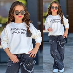 Dívčí komplet Heart White