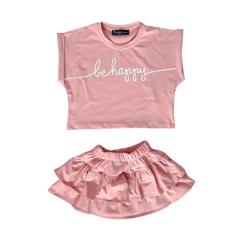 Dívčí set Be Happy Pink