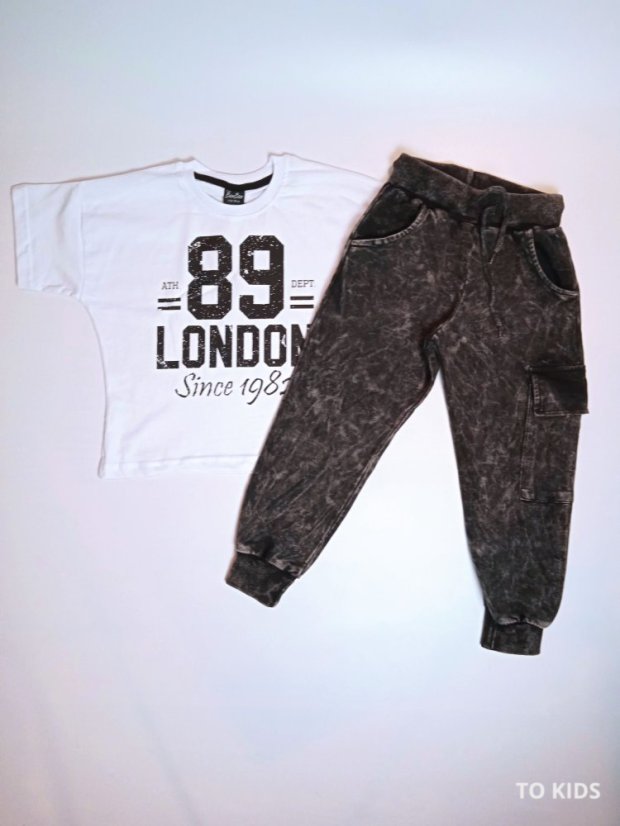 Chlapecký set London 89 White - Velikost: 104/110 - 4-5 let