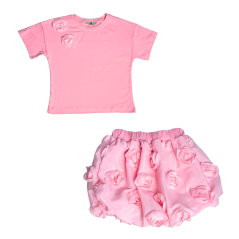 Dívčí set Flowers Pink