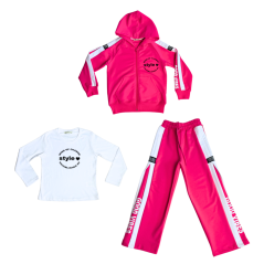 Dívčí třídílný komplet Good Vibes Red