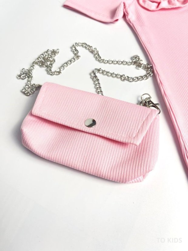 Dívčí šaty Pink s kabelkou - Velikost: 152/ 12 let