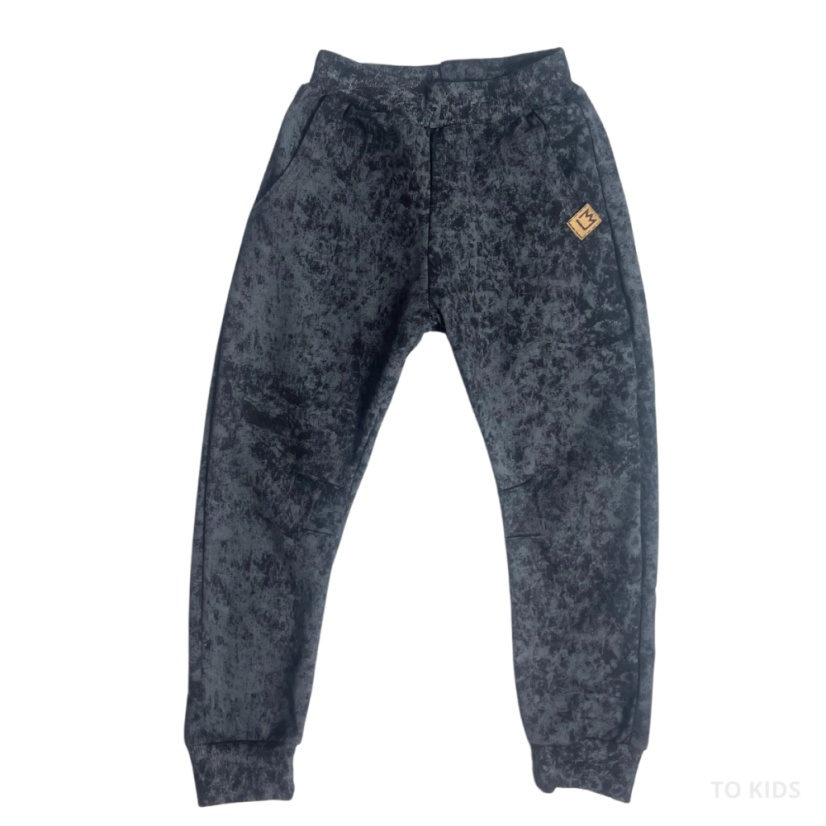 Chlapecké kalhoty Black-Gray - Velikost: 116/ 6 let