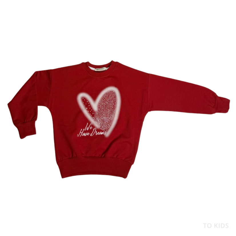 Dívčí komplet Dreams Red - Velikost: 110/116 - 5-6 let