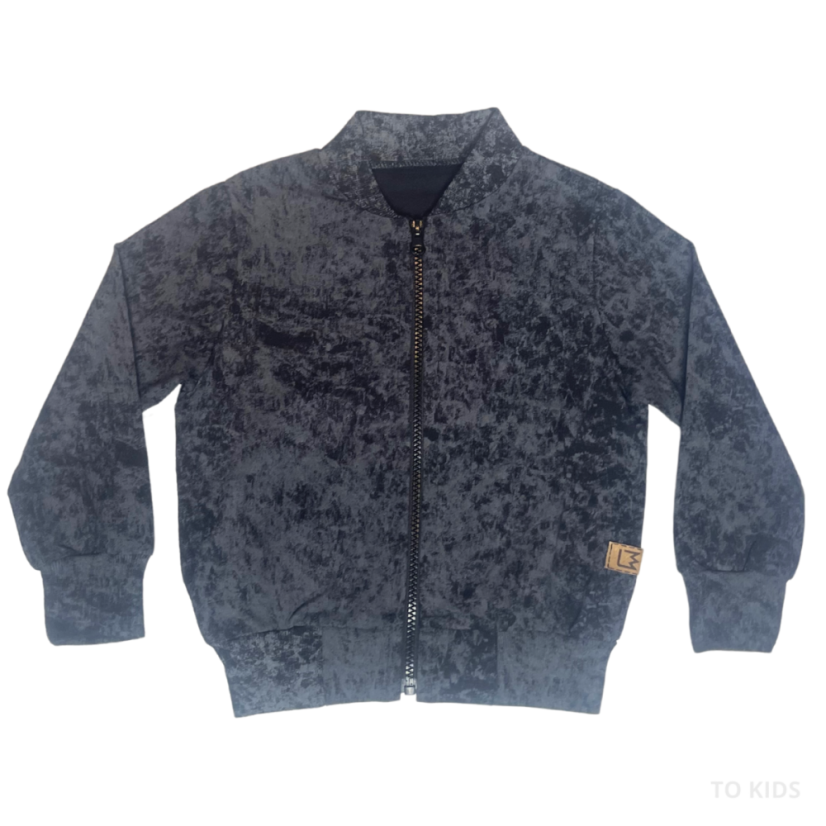 Chlapecká mikina Black-Gray - Velikost: 140/ 10 let