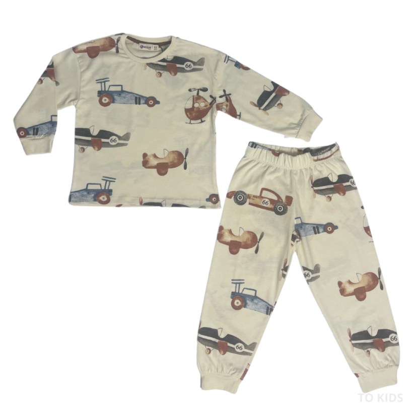 Chlapecké pyžamo Beige - Velikost: 104/110 - 4-5 let