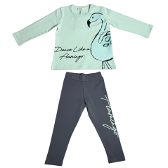 Dívčí komplet Flamingo Green