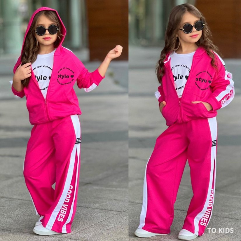 Dívčí třídílný komplet Good Vibes Red