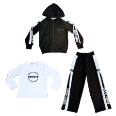 Dívčí třídílný komplet Good Vibes Black