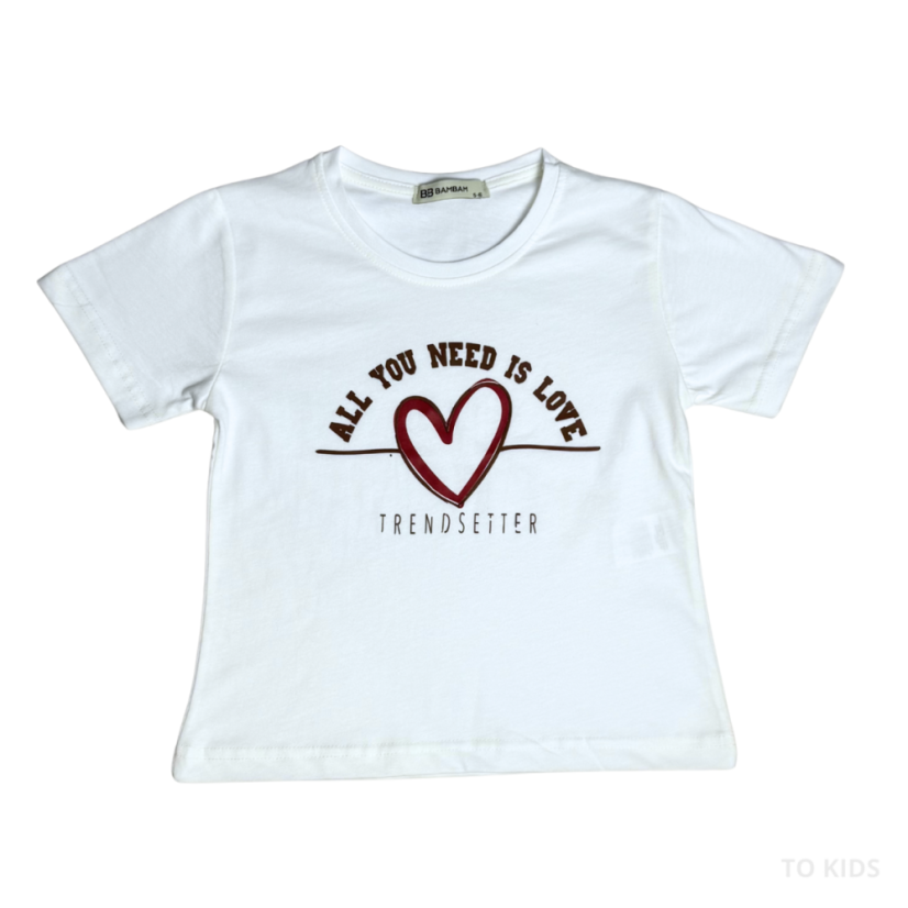 Dívčí třídílný komplet  All you need is love Braun