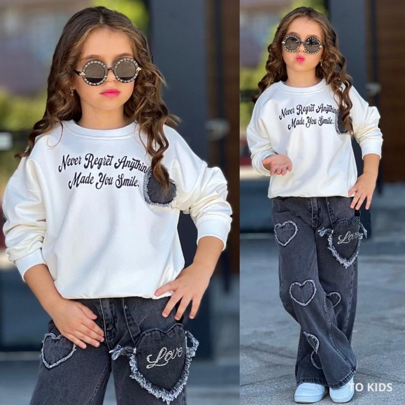 Dívčí komplet Heart White